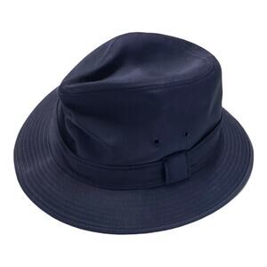 fedora navy blue summer shade beach hat size xl  Cap for Men Women vintage